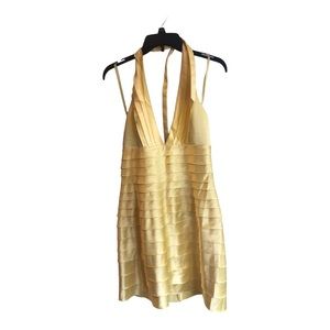 BCBG yellow dress Size 12